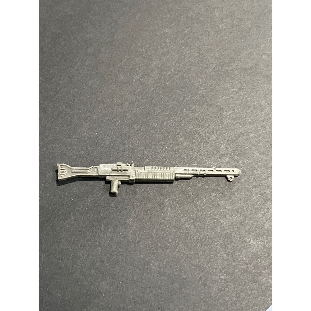 Vintage GI Joe DLT-19 Heavy Blaster Rifle Accessory Gray 12 Inch Scale 3.5"